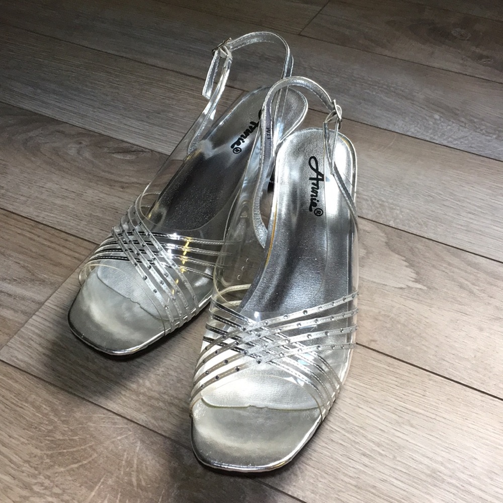 Women's Bobby II Dress Sandal Silver by ANNIESHOES